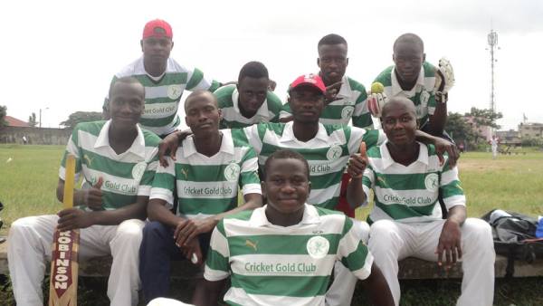 L'équipe du Cricket Gold Club d'Abidjan